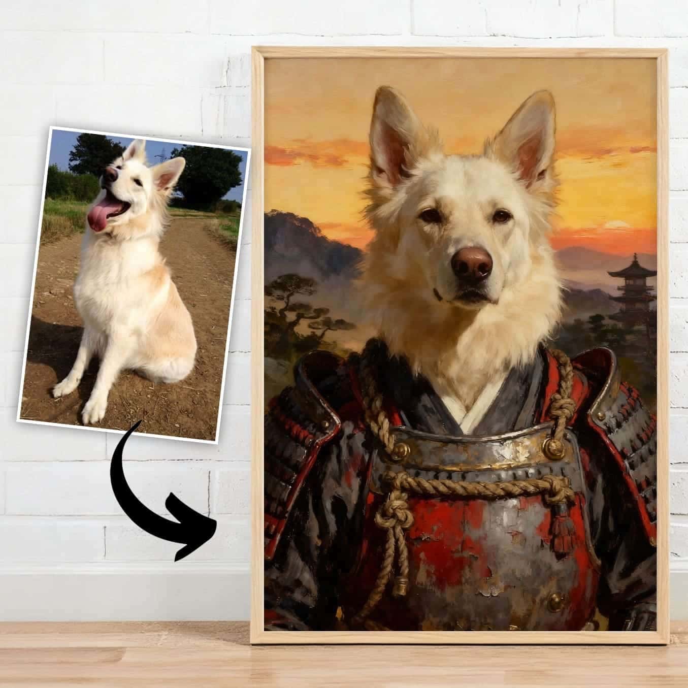 Samurai Spirit – Custom Pet Lenticular Portrait