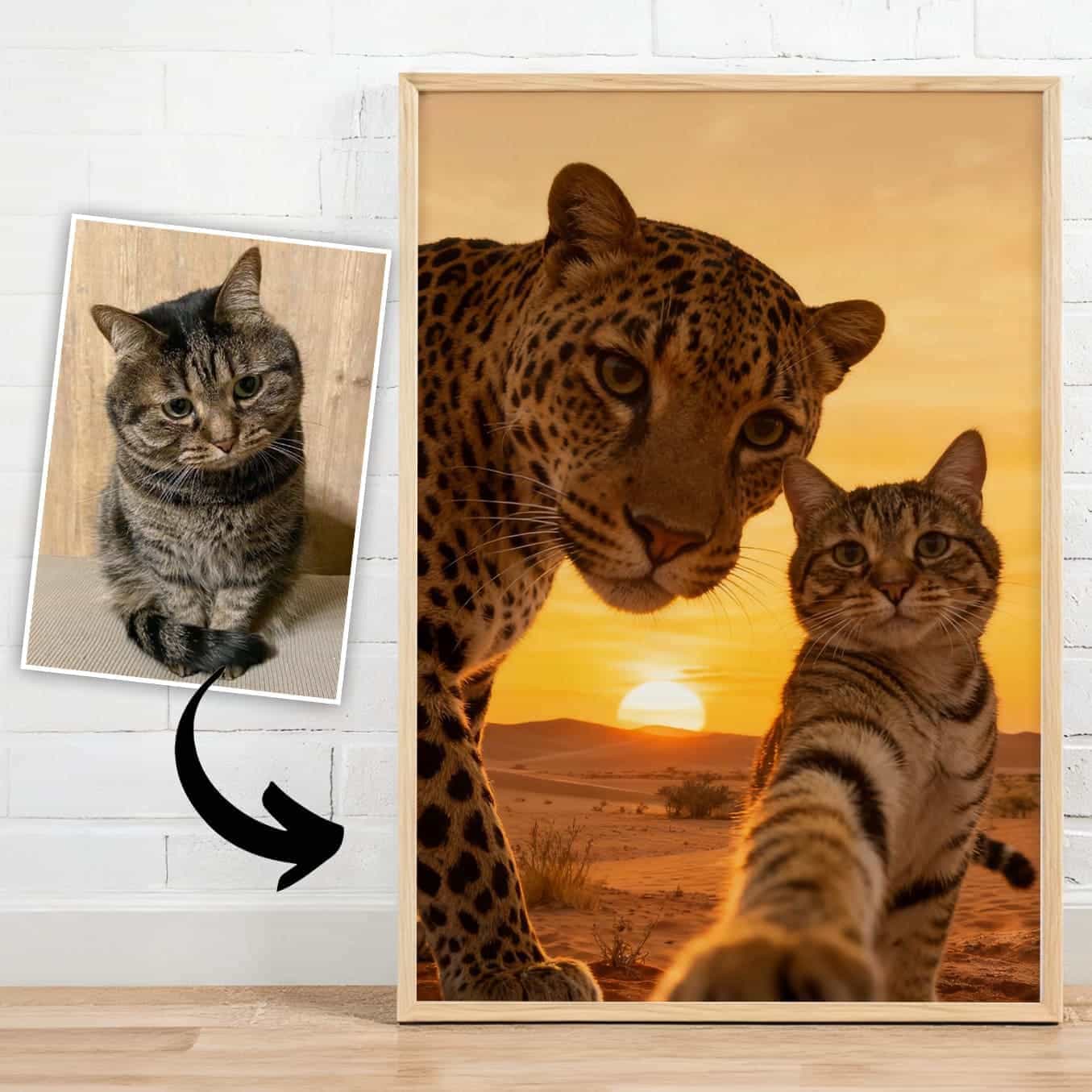 Safari Adventurer – Custom Pet Lenticular Portrait