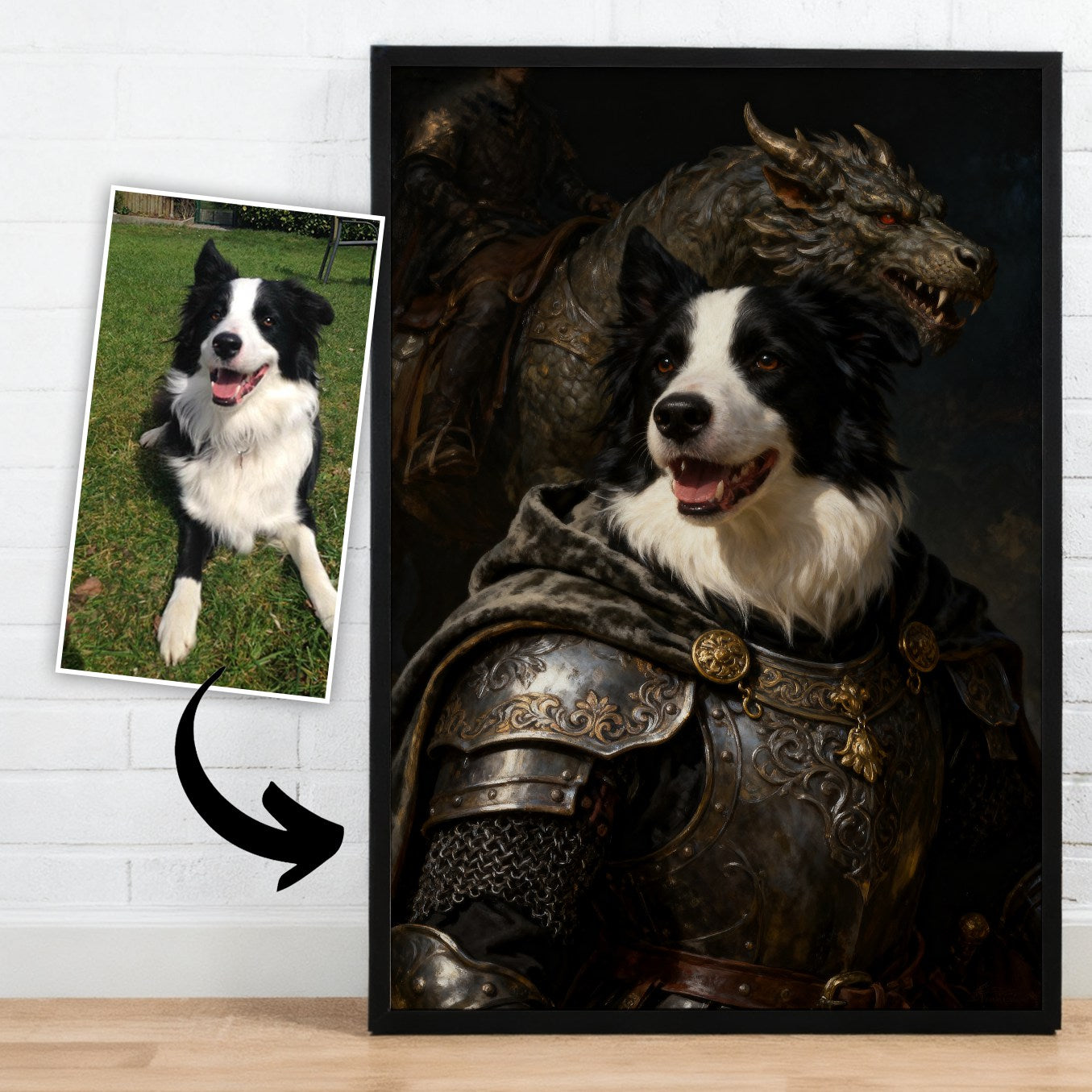 Knight Warrior – Pet Lenticular Portrait