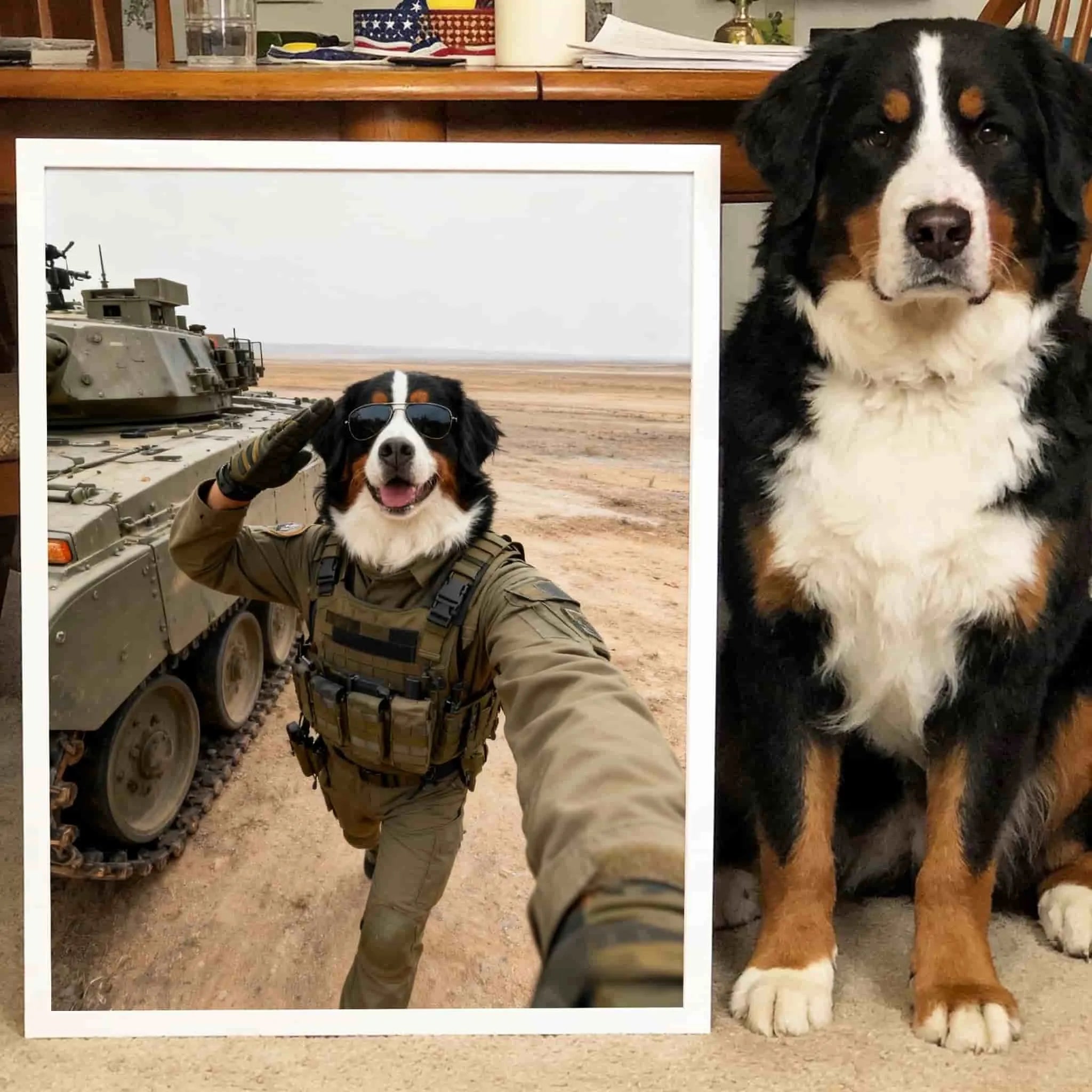 Soldier – Custom Pet Lenticular Portrait