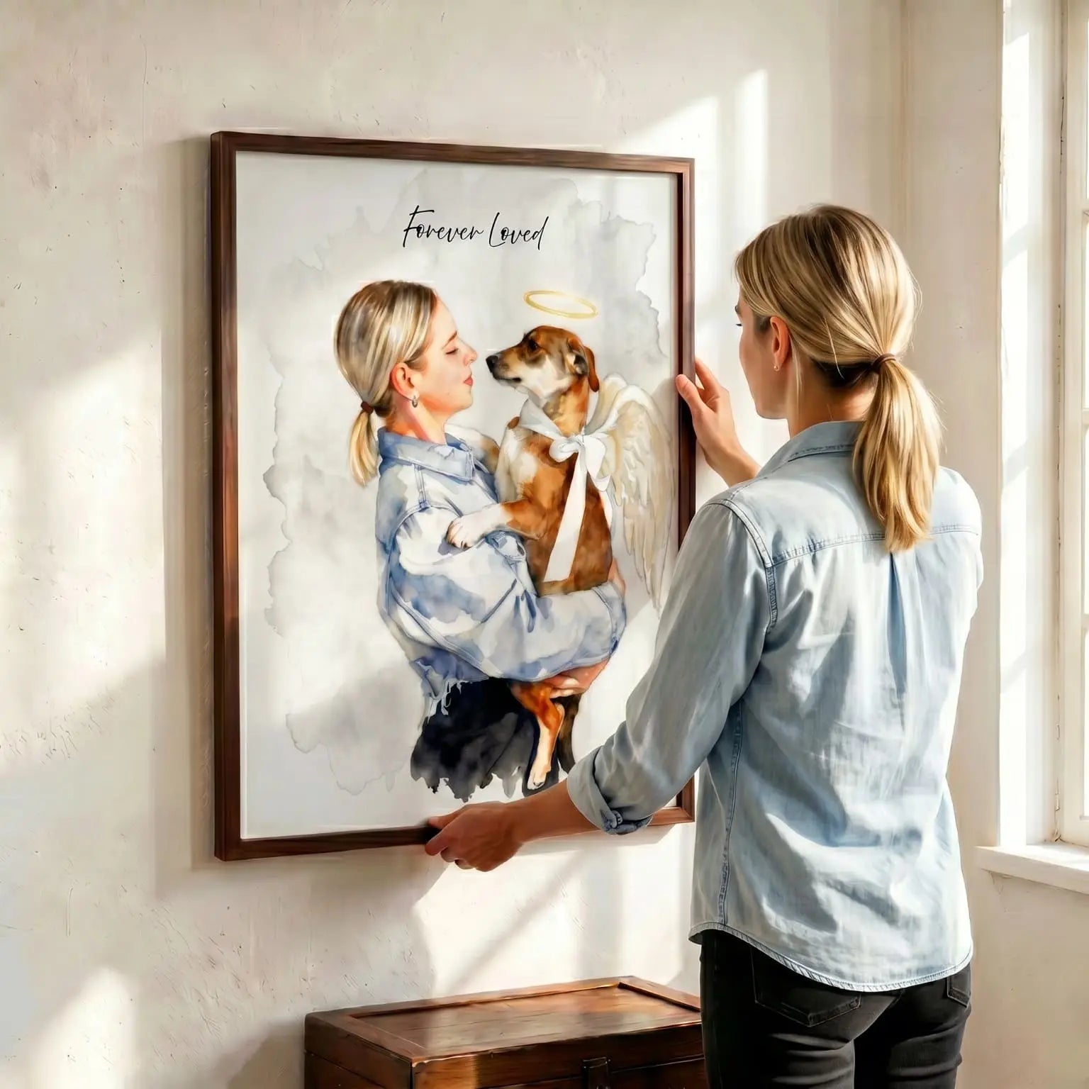 Wings of Loyalty – Custom Pet Lenticular Portrait