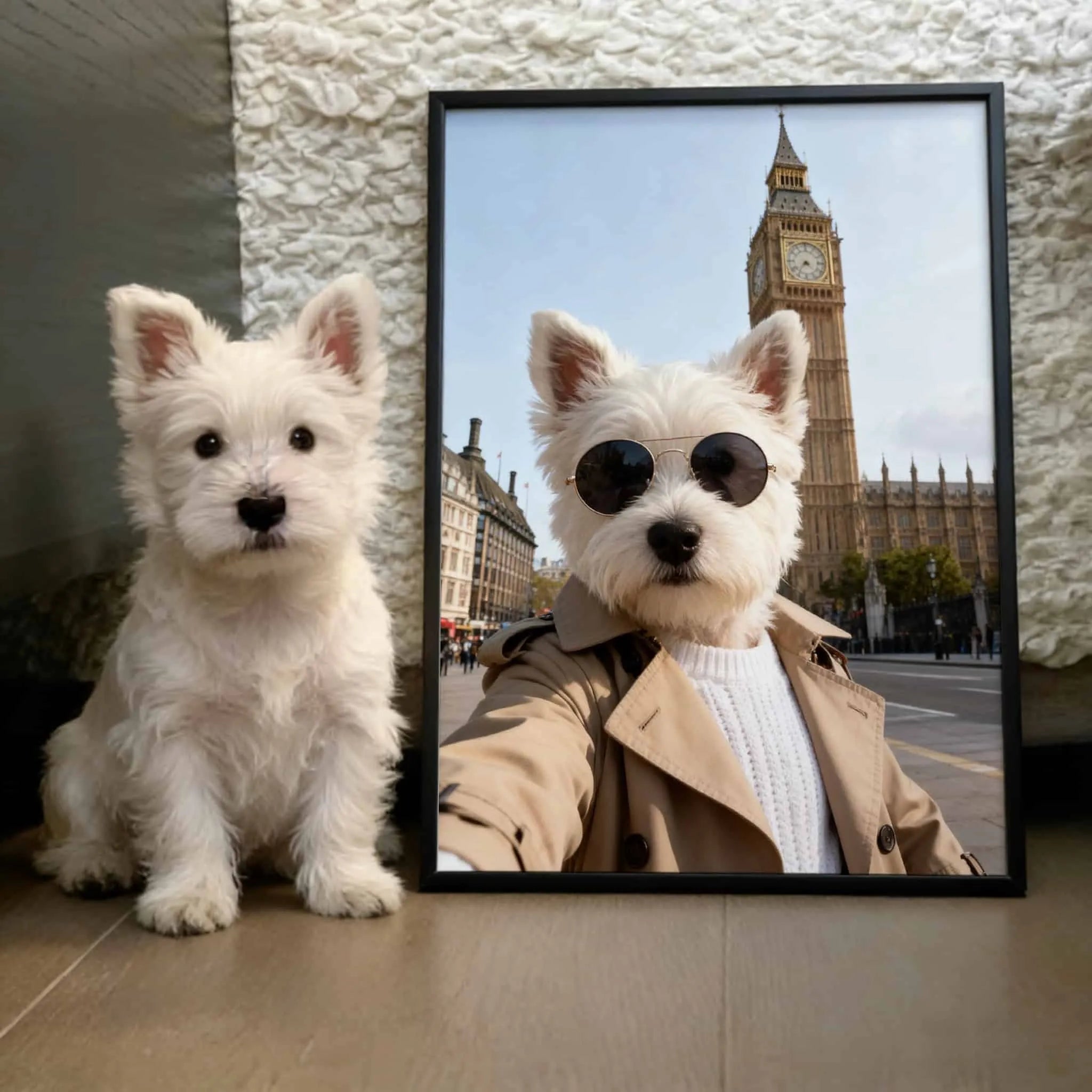 The Globetrotter– Custom Pet Lenticular Portrait