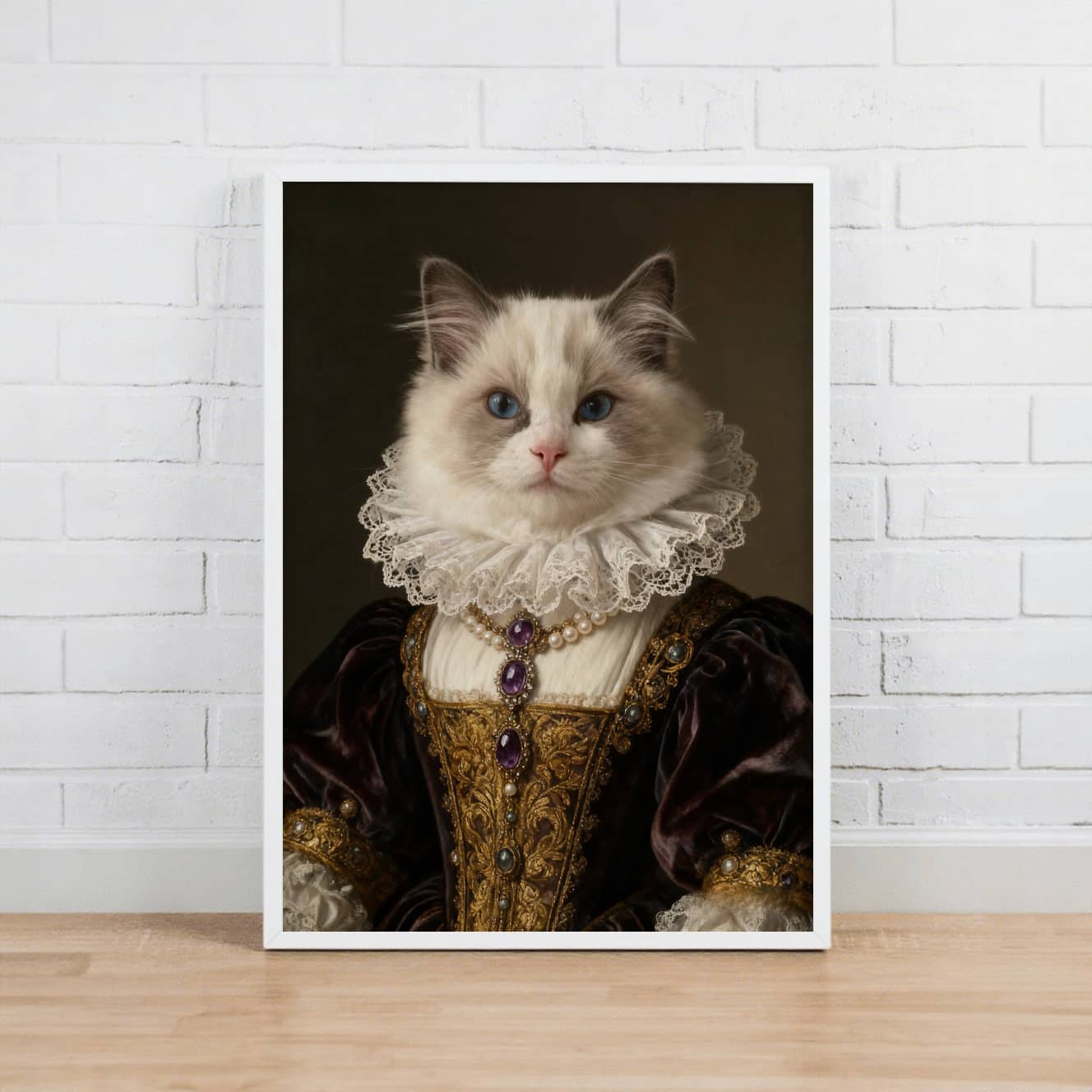 Renaissance Aristocratic – Custom Pet Lenticular Portrait