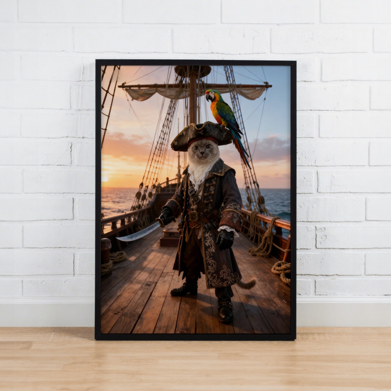 Pirate Captain - Pet Lenticular Portrait