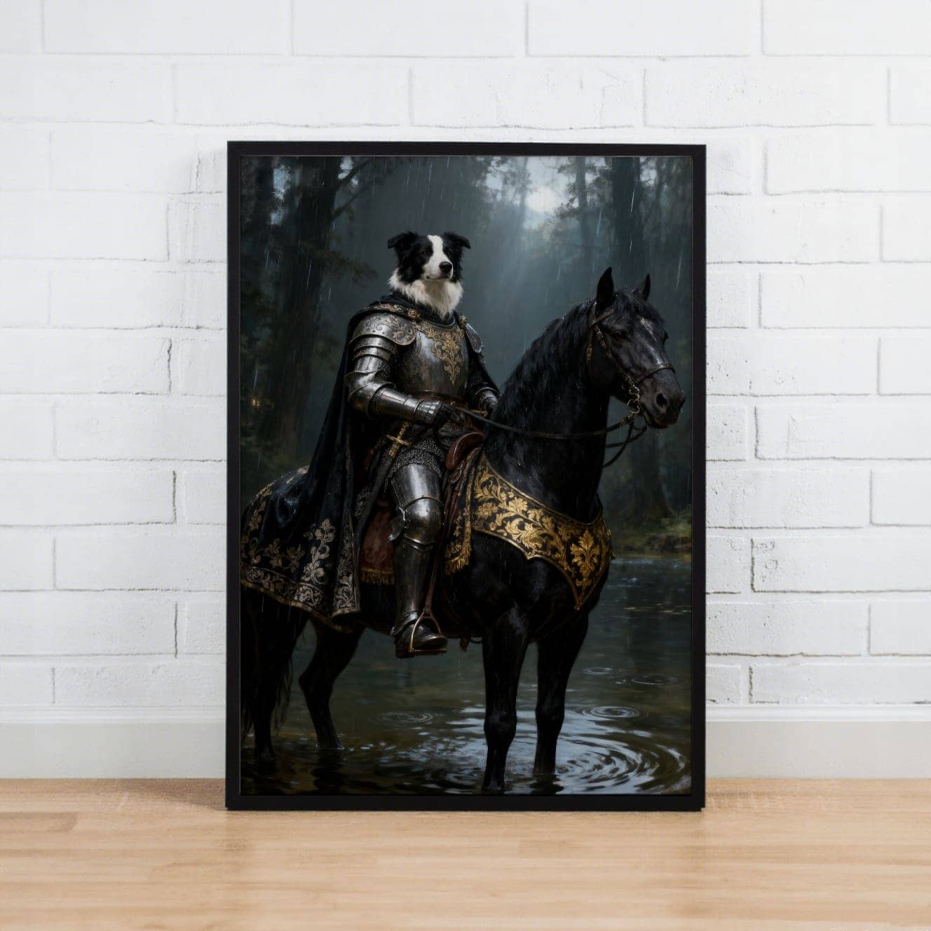 Knight Warrior – Custom Pet Lenticular Portrait