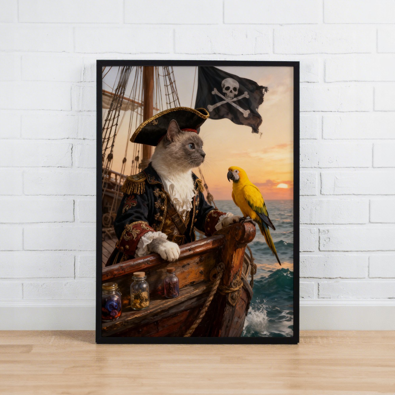Pirate Captain - Pet Lenticular Portrait