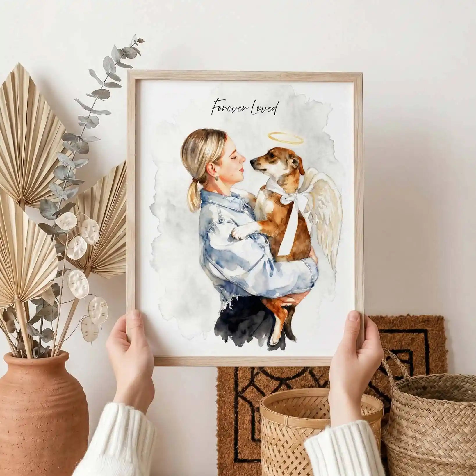 Wings of Loyalty – Custom Pet Lenticular Portrait