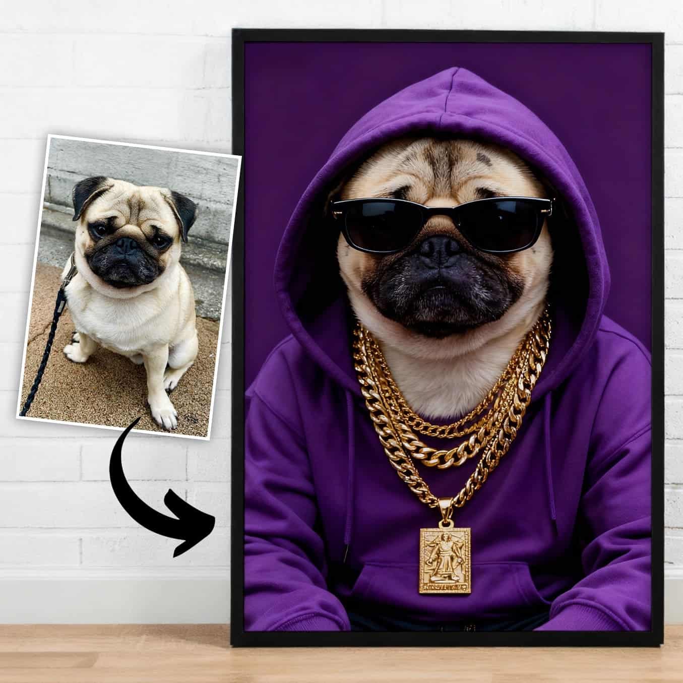 Street Style – Custom Pet Lenticular Portrait