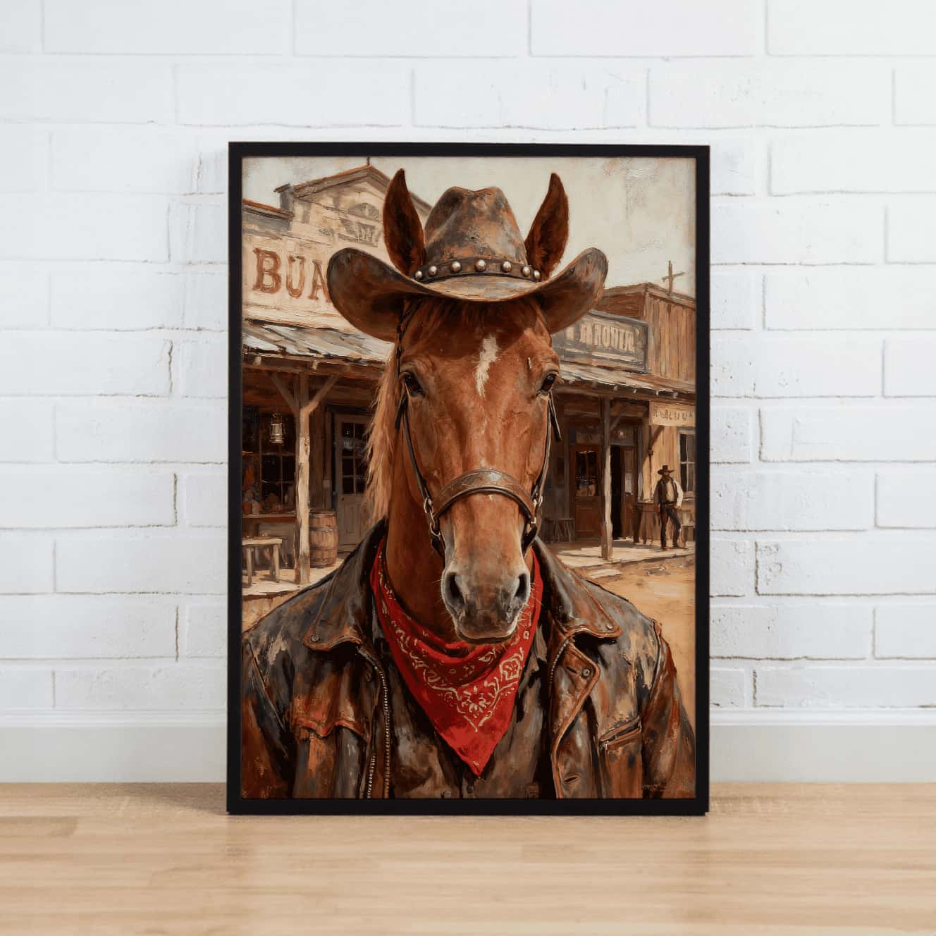 Frontier Cowboy – Custom Pet Lenticular Portrait