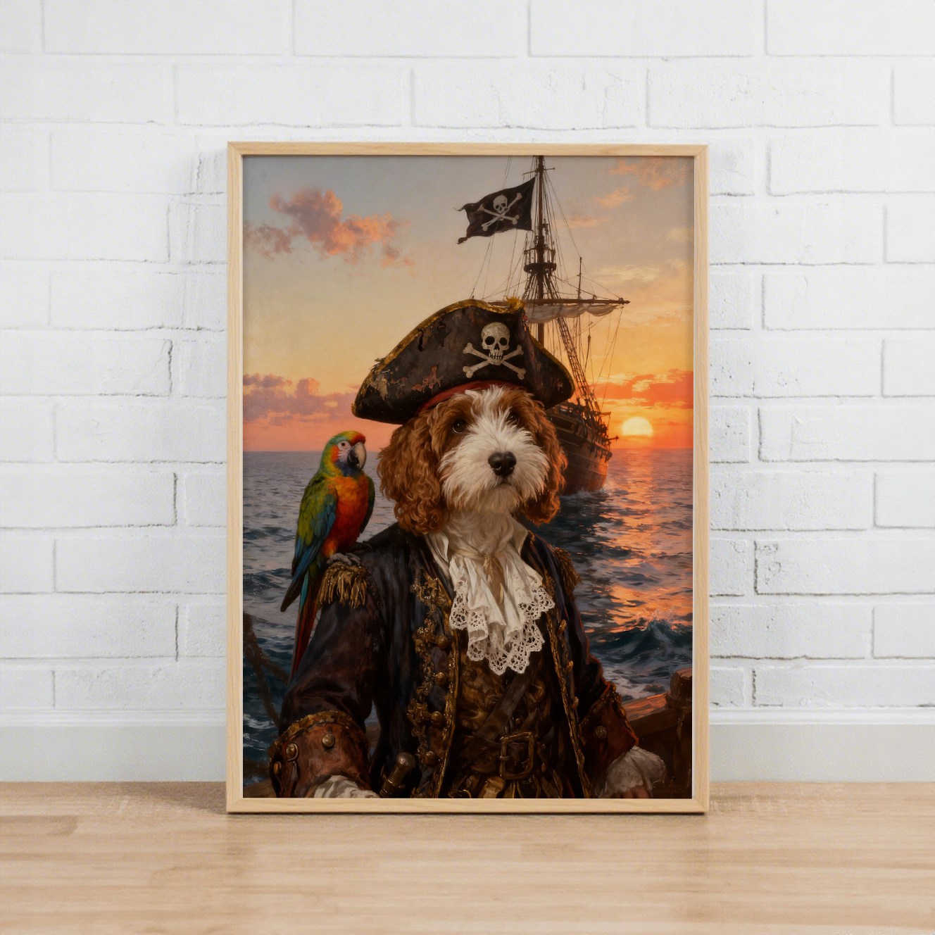 Pirate Captain - Custom Pet Lenticular Portrait