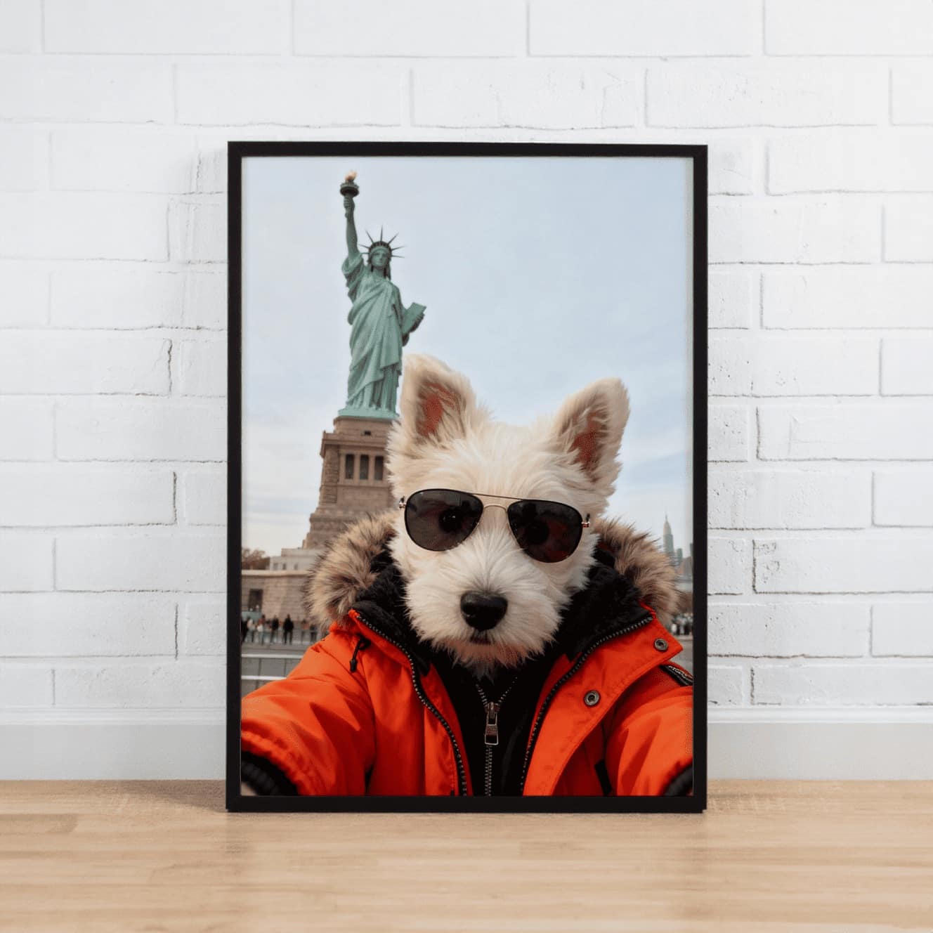 The Globetrotter– Custom Pet Lenticular Portrait
