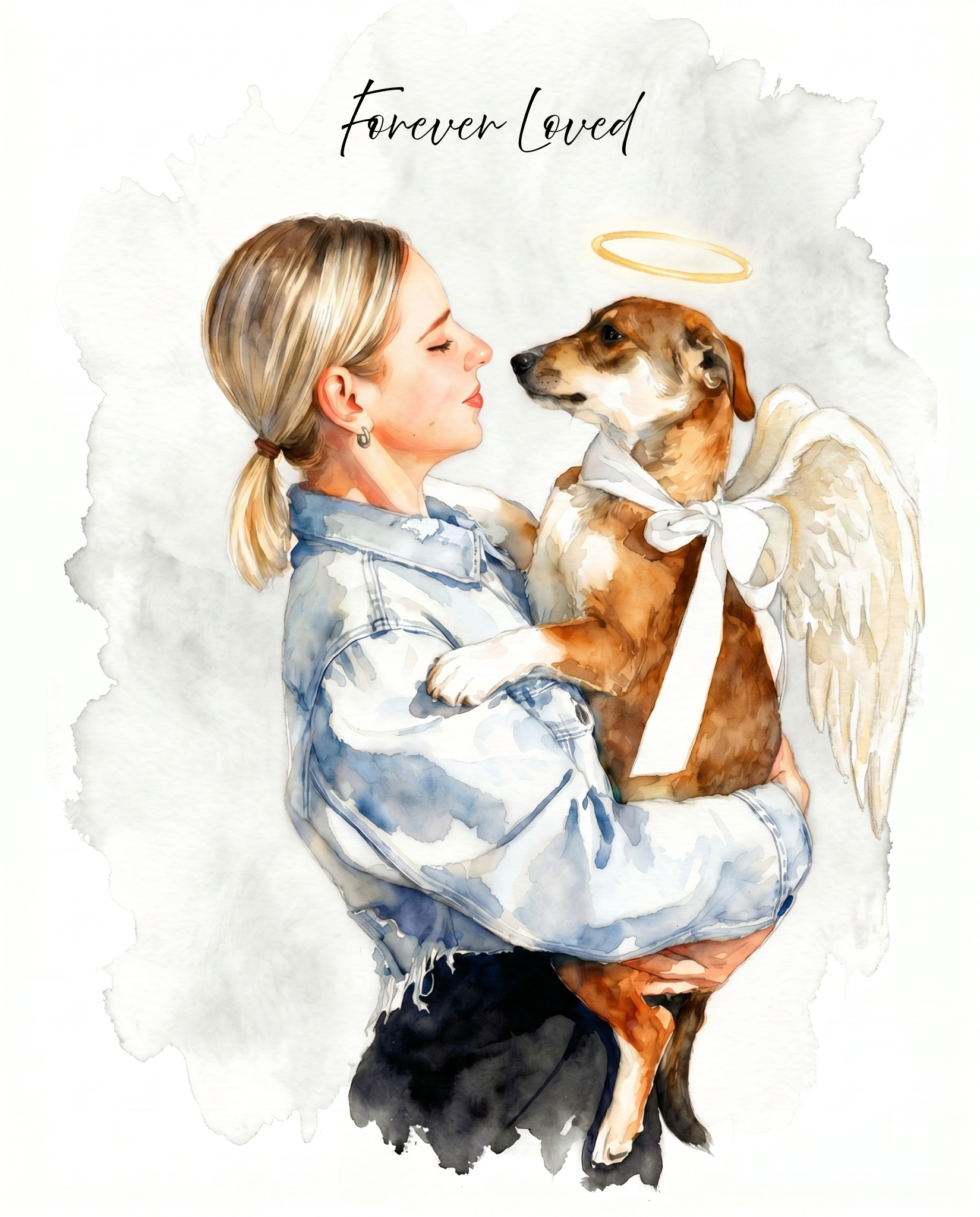 Wings of Loyalty – Custom Pet Lenticular Portrait