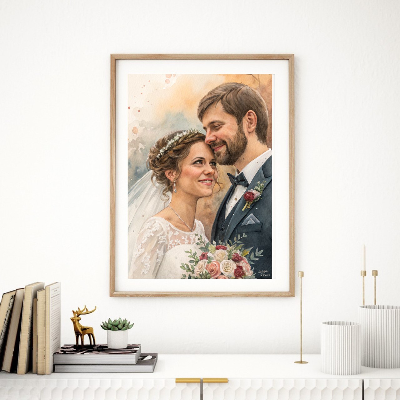 Custom Wedding Portrait