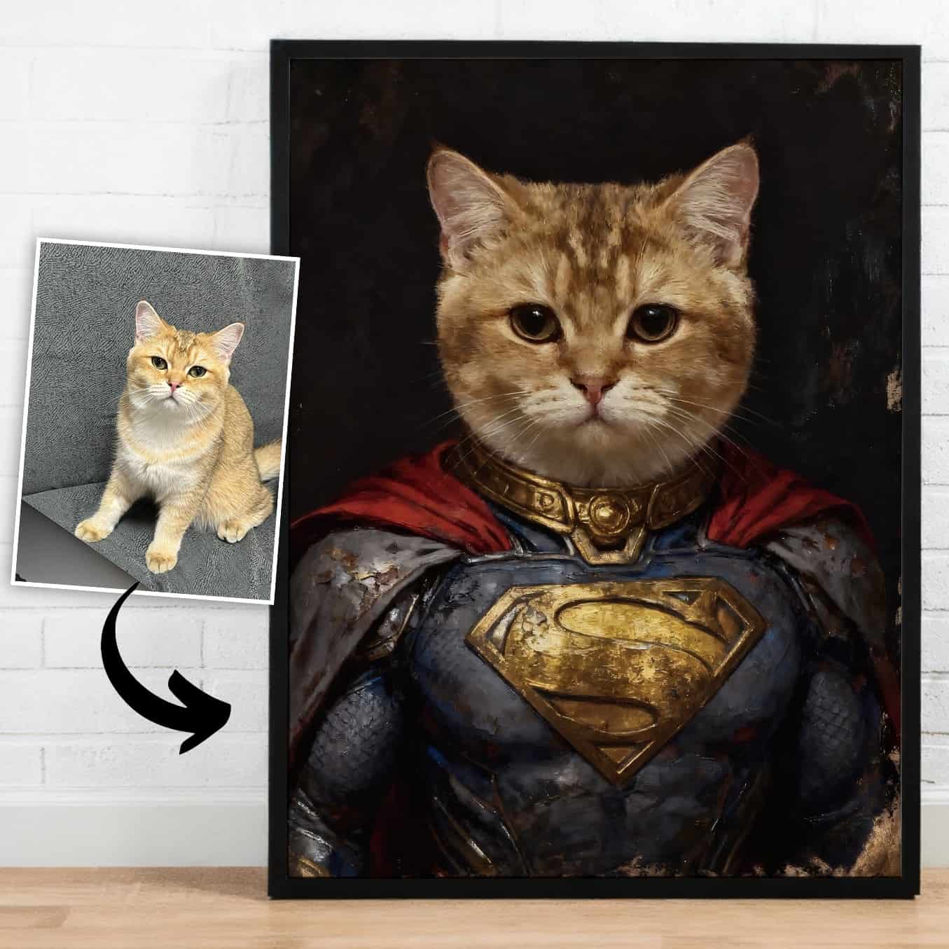 Super heroes – Custom Pet Lenticular Portrait