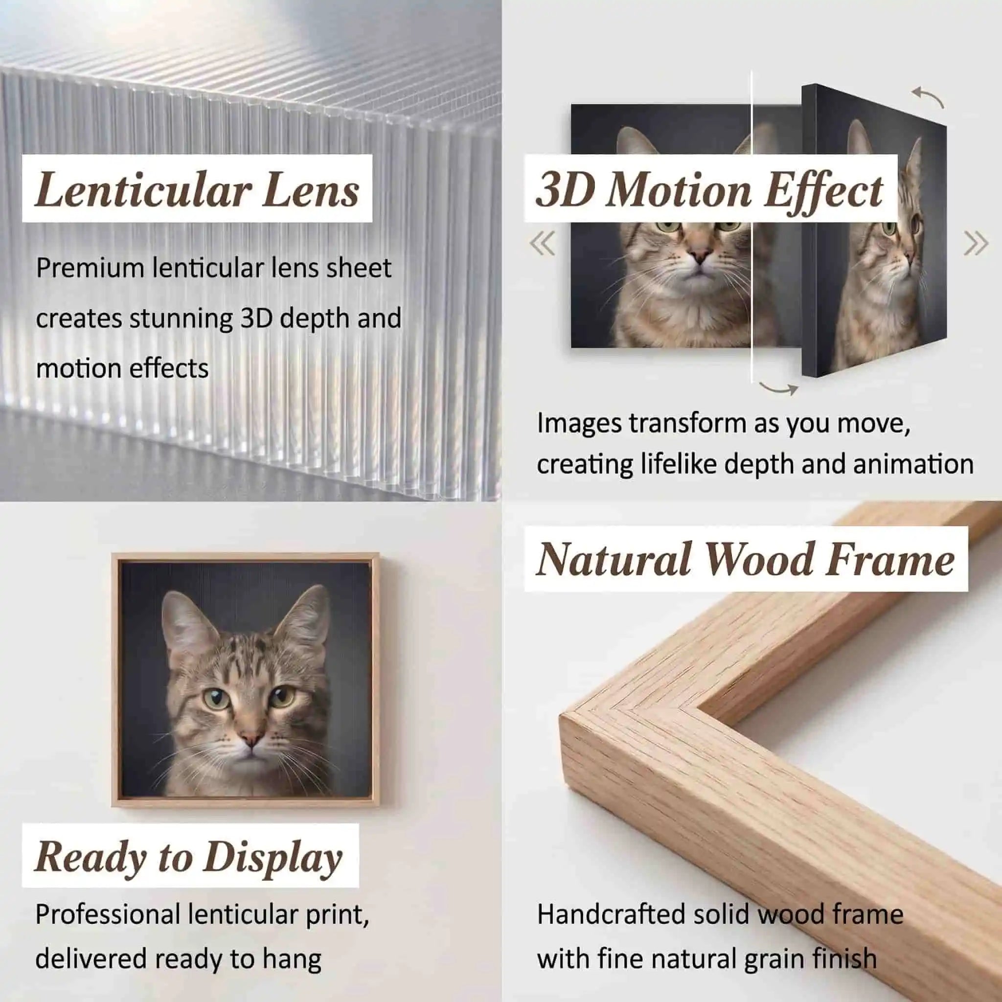 The Modern Aura – Custom Pet Lenticular Portrait