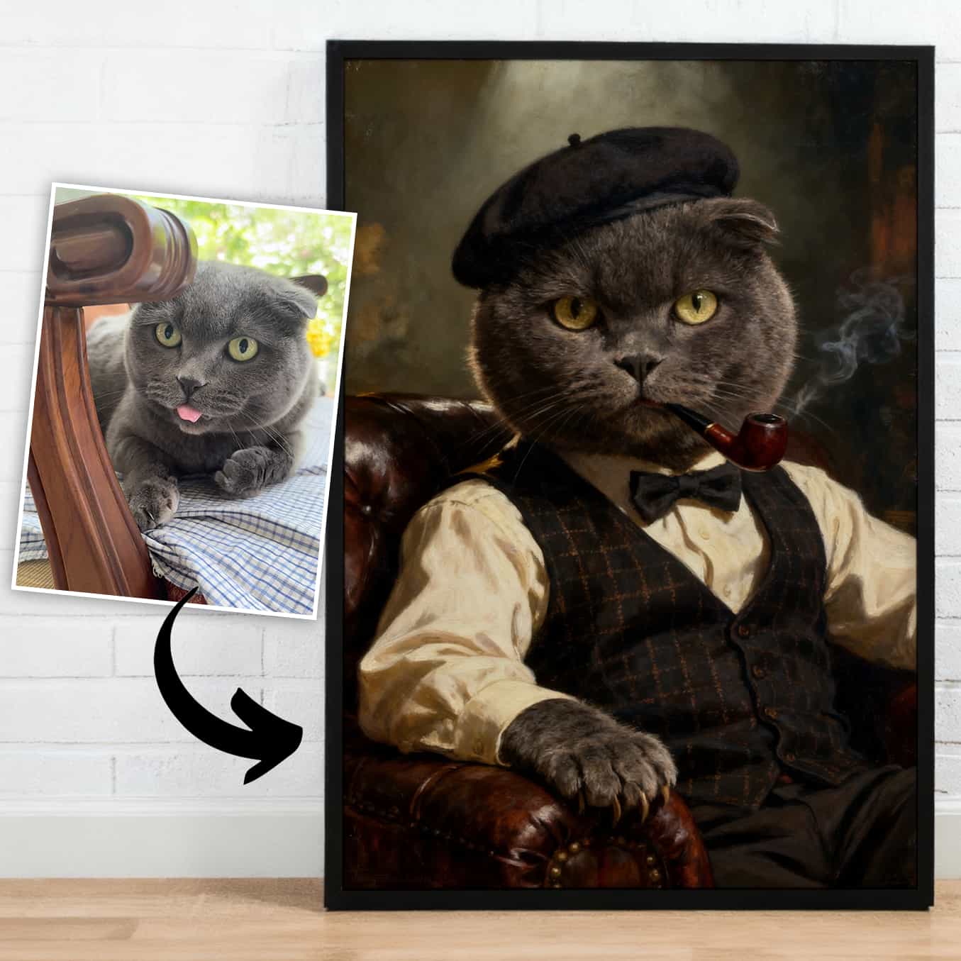 Godfather - Pet Lenticular Portrait