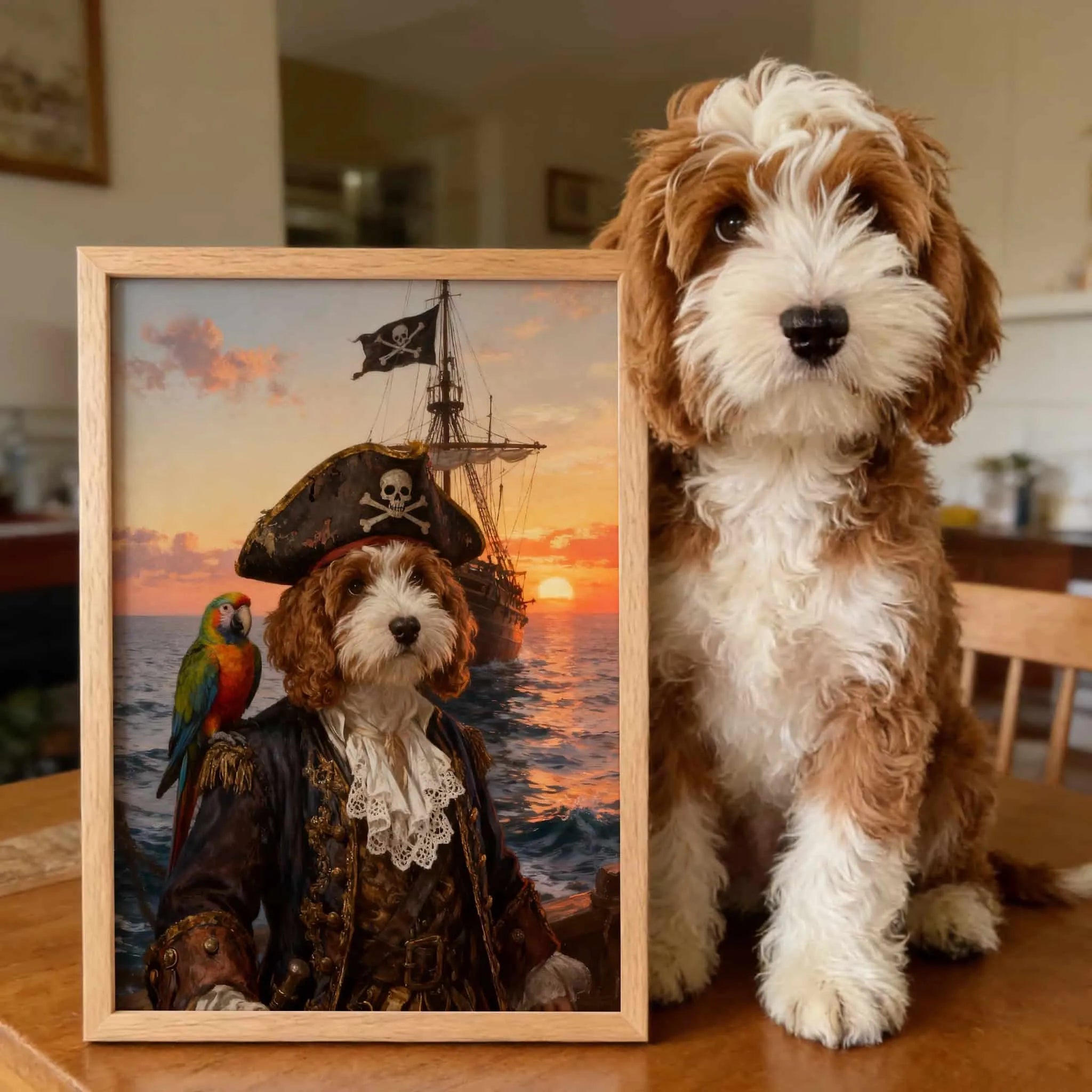 Pirate Captain - Custom Pet Lenticular Portrait
