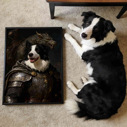 Knight Warrior – Custom Pet Lenticular Portrait