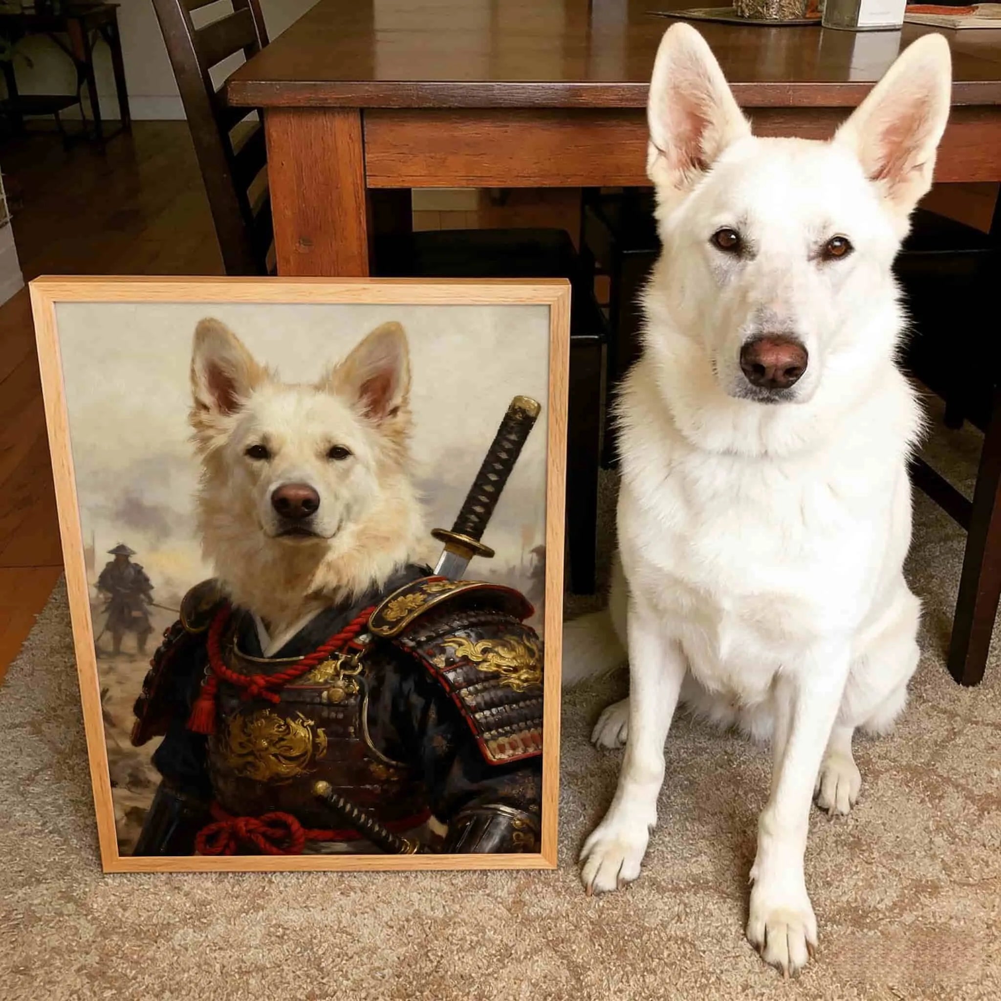 Samurai Spirit – Custom Pet Lenticular Portrait