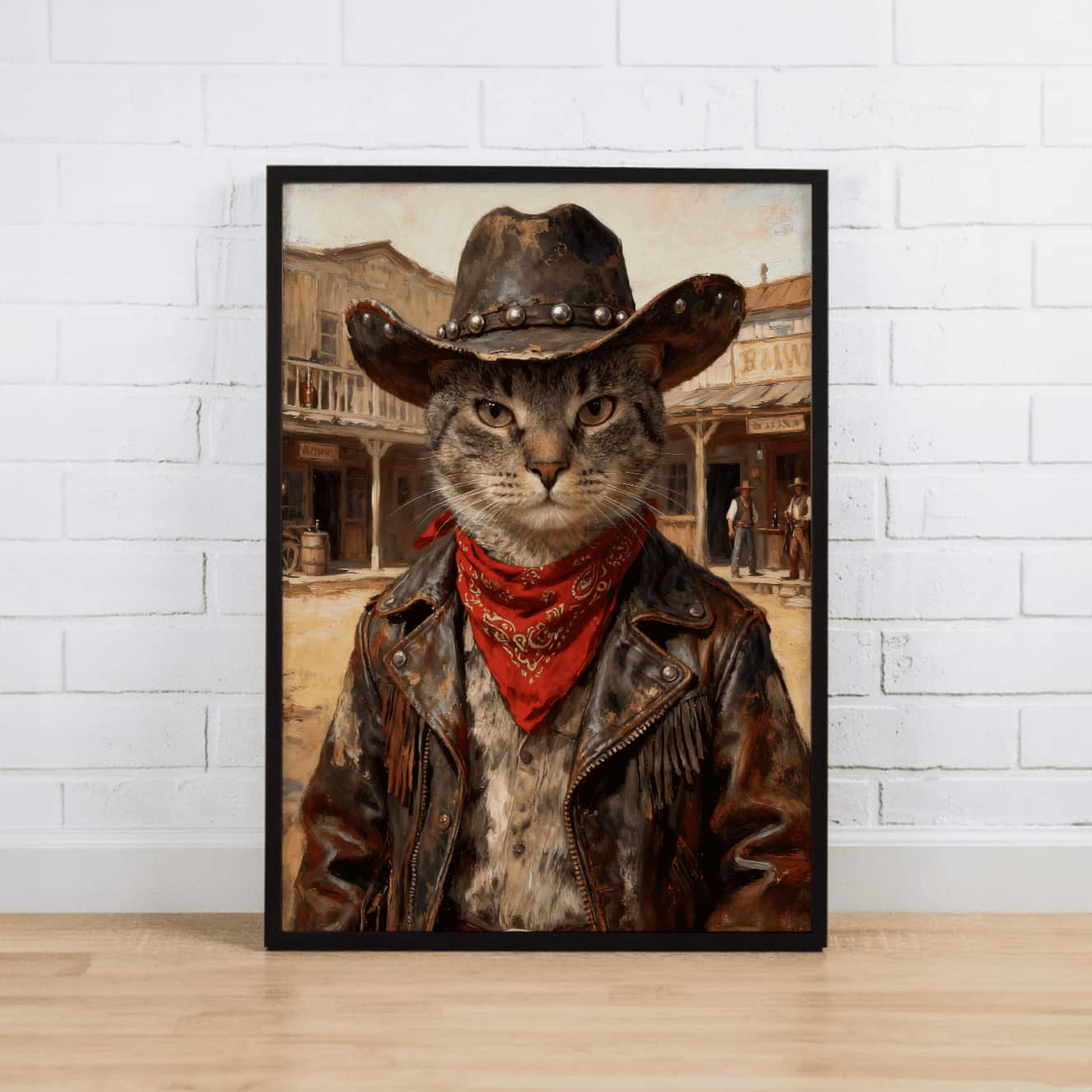 Frontier Cowboy – Custom Pet Lenticular Portrait