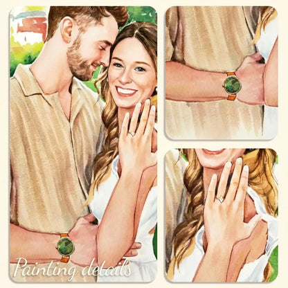 The Romance – Custom Couple Lenticular Portrait
