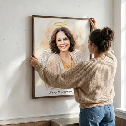 Heavenly Presence – Custom Angel Memorial Portrait