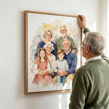 Always Together – Custom Family Angel Reunion Portrait