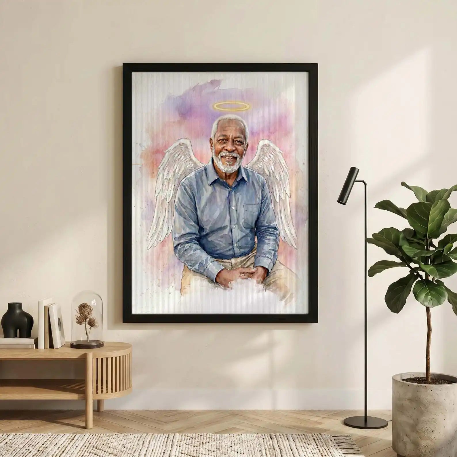 Heavenly Presence – Custom Angel Memorial Portrait