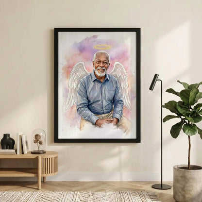 Heavenly Presence – Custom Angel Memorial Portrait