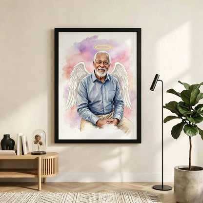 Heavenly Presence – Custom Angel Memorial Portrait