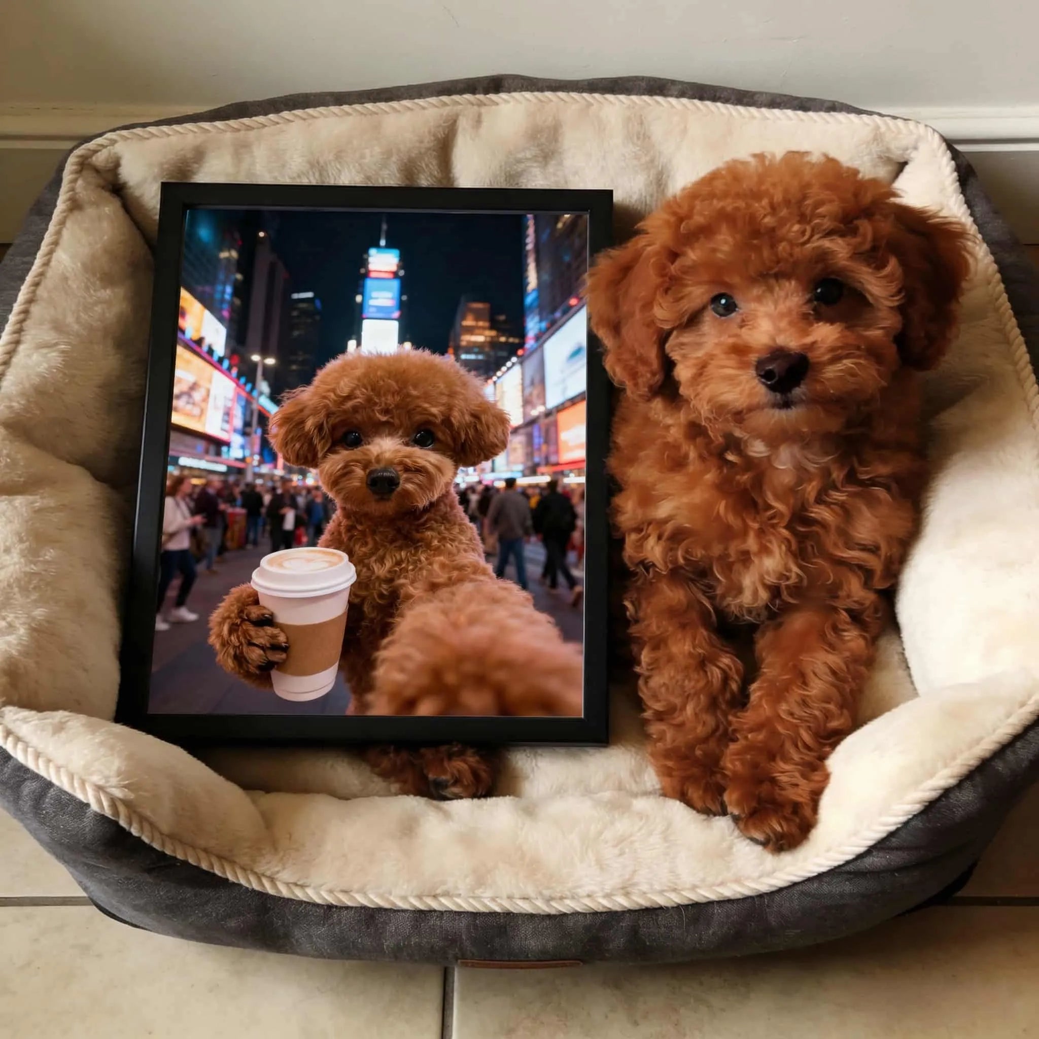 The City Explorer – Custom Pet Lenticular Portrait