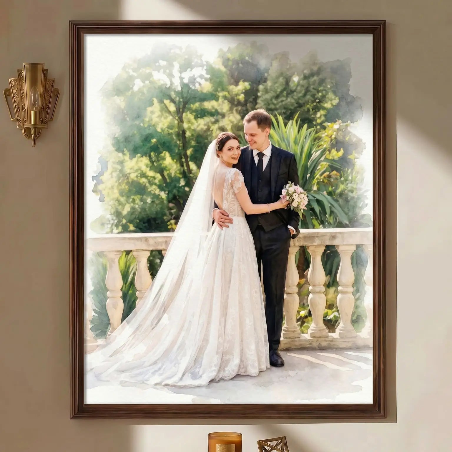 The Perfect Match – Custom Couple Lenticular Portrait