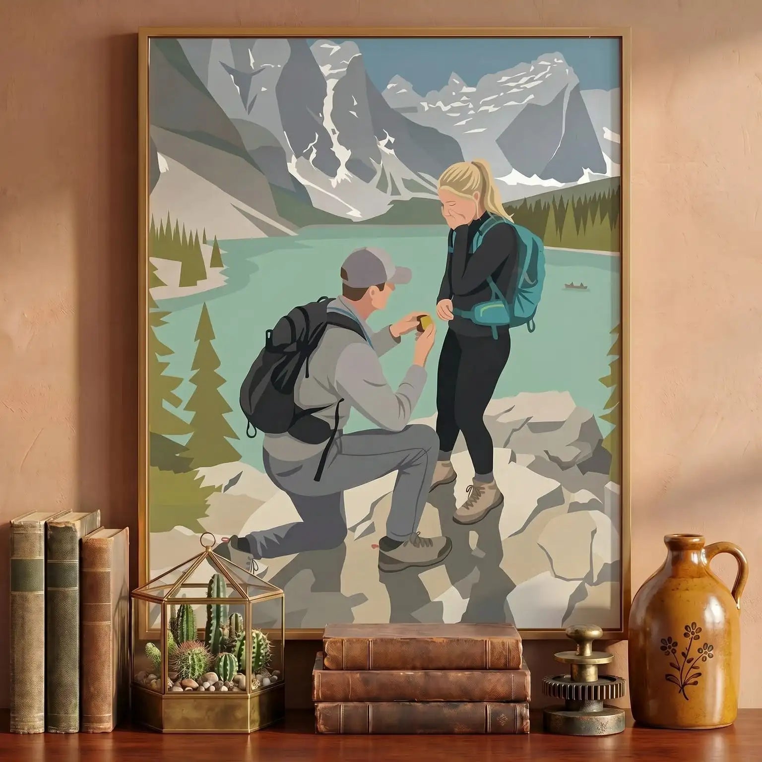 The Romance – Custom Couple Lenticular Portrait