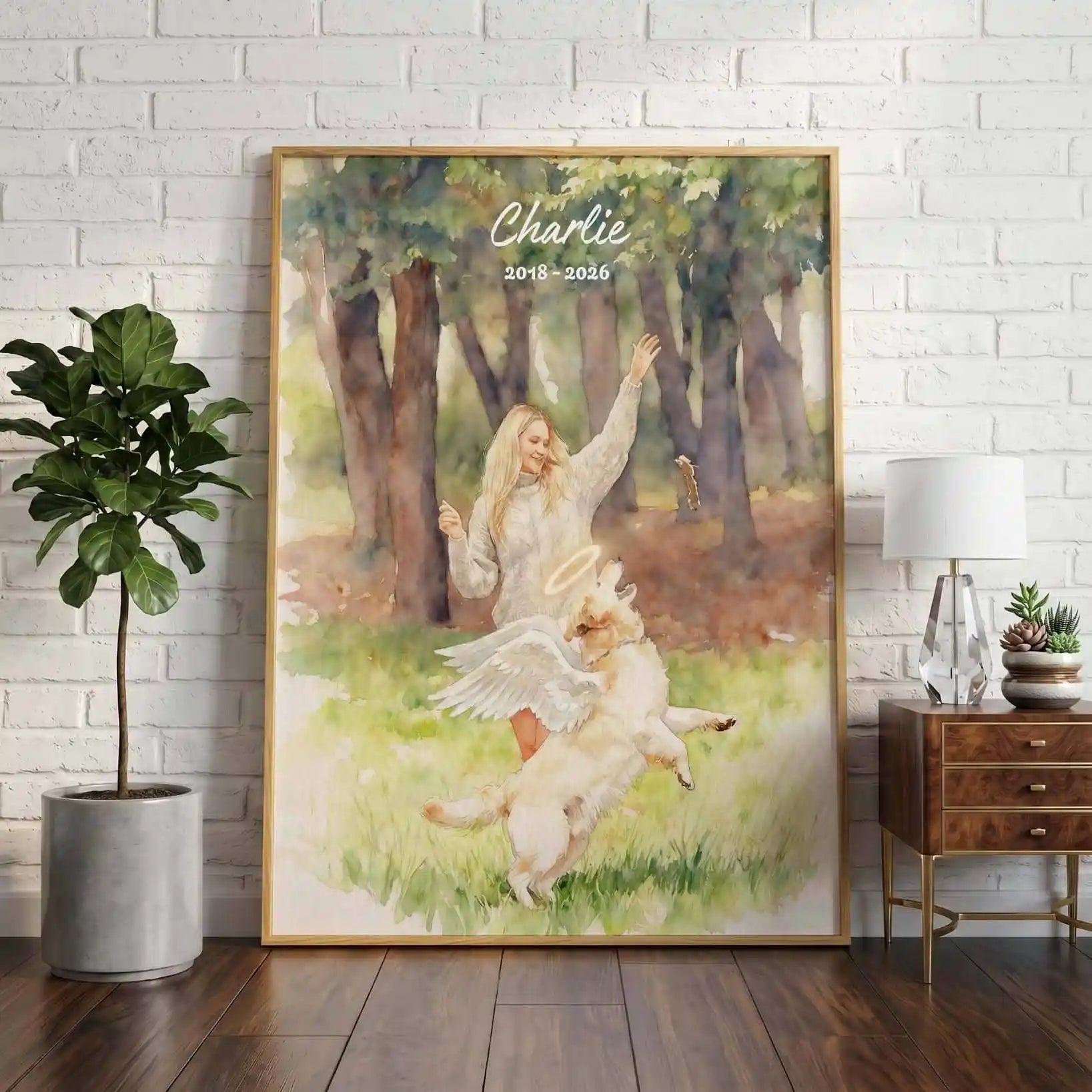 Wings of Loyalty – Custom Pet Lenticular Portrait