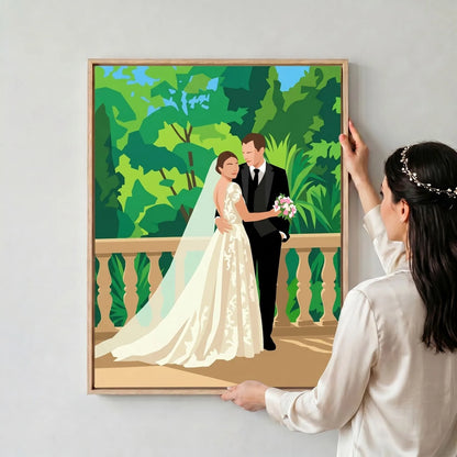 The Perfect Match – Custom Couple Lenticular Portrait
