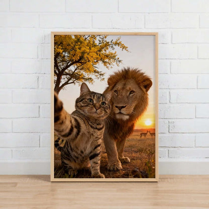 Safari Adventurer – Custom Pet Lenticular Portrait