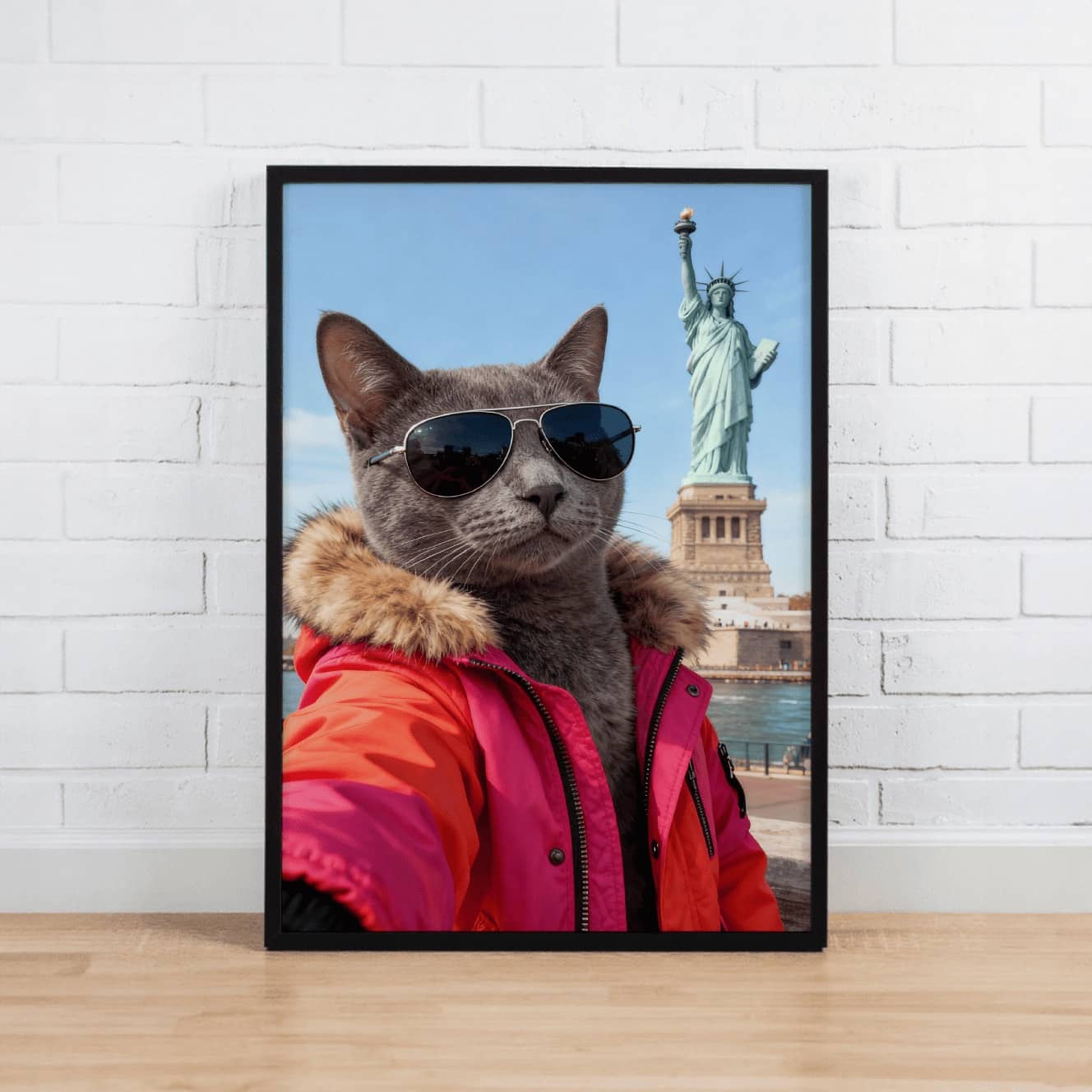 The Globetrotter– Custom Pet Lenticular Portrait