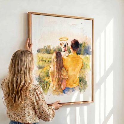 Wings of Loyalty – Custom Pet Lenticular Portrait