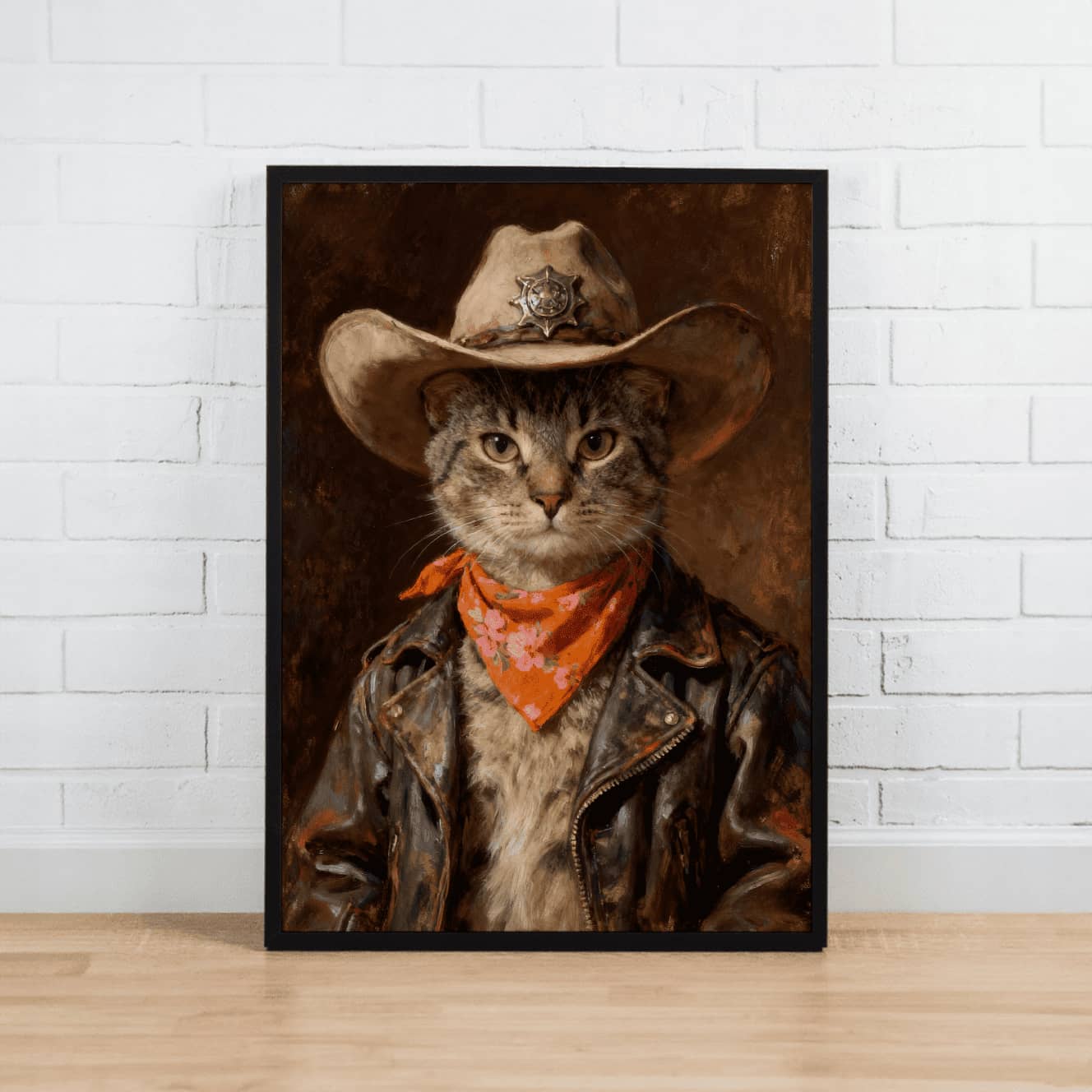 Frontier Cowboy – Custom Pet Lenticular Portrait
