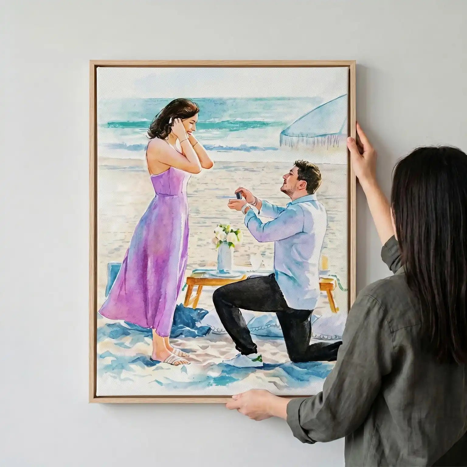 The Romance – Custom Couple Lenticular Portrait