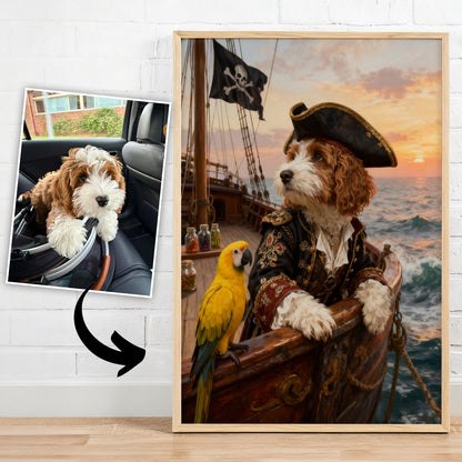 Pirate Captain - Pet Lenticular Portrait