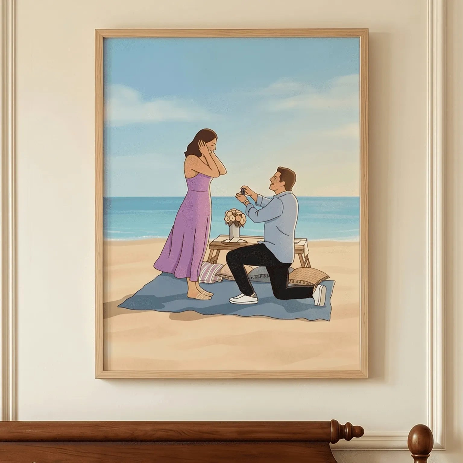 The Romance – Custom Couple Lenticular Portrait