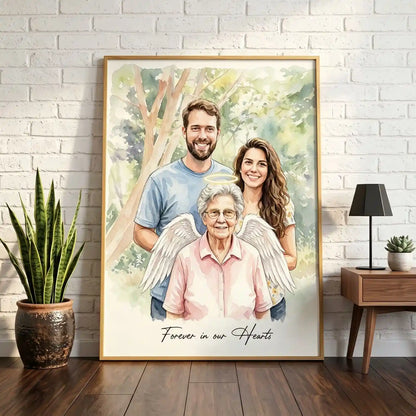 Always Together – Custom Family Angel Reunion Portrait
