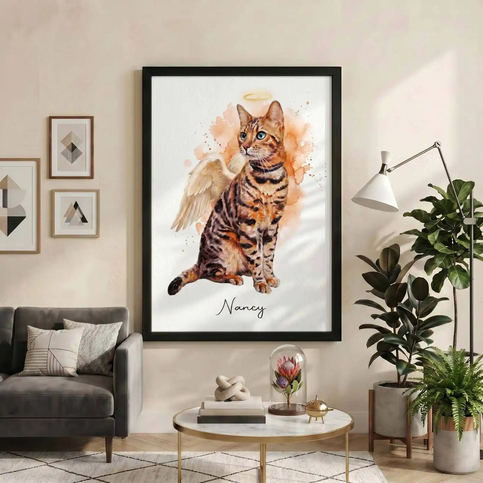 Celestial Paws – Custom Pet Lenticular Portrait