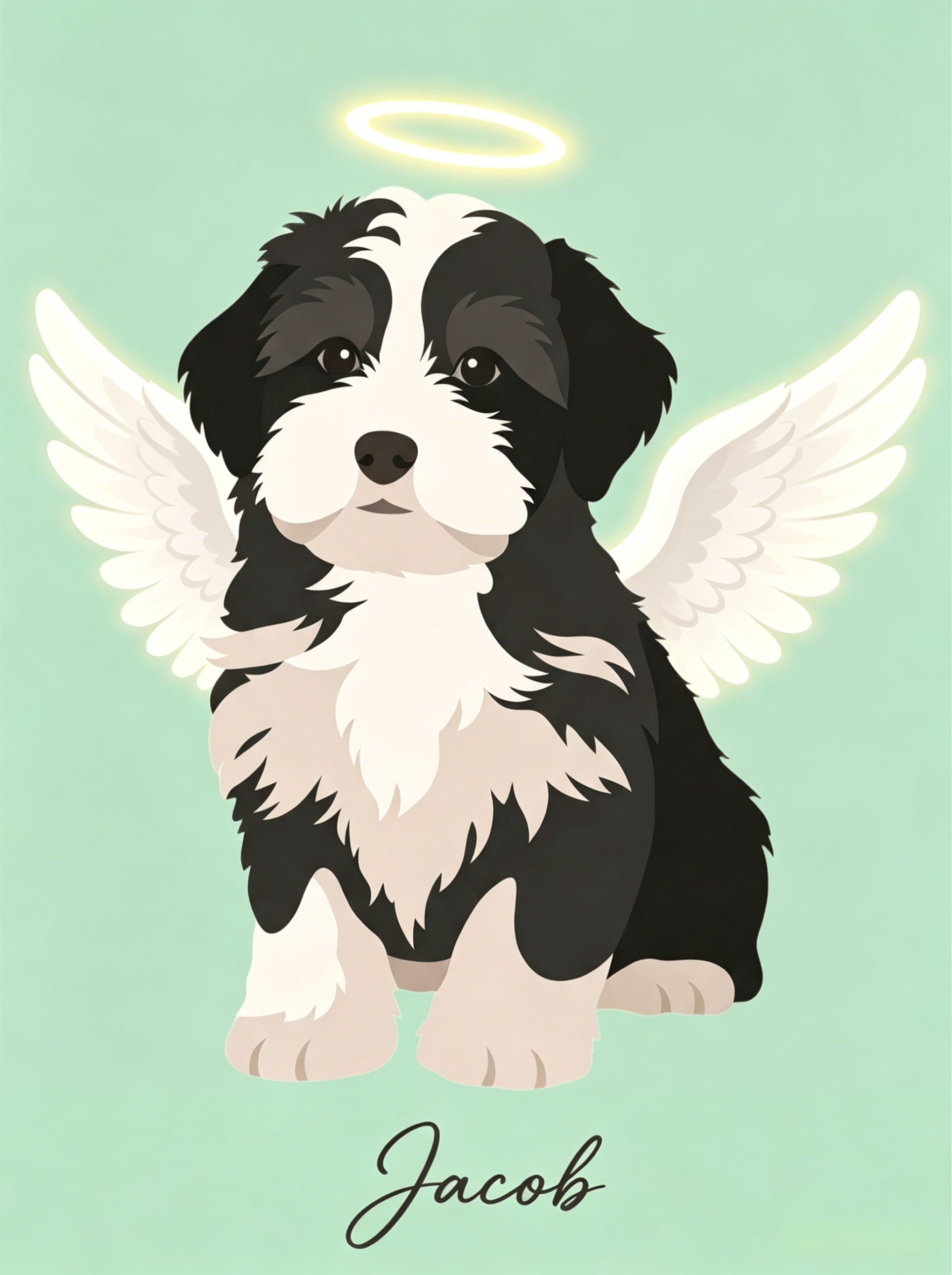 Celestial Paws – Custom Pet Lenticular Portrait