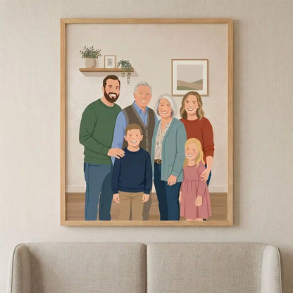 The Heritage – Custom Family Lenticular Portrait