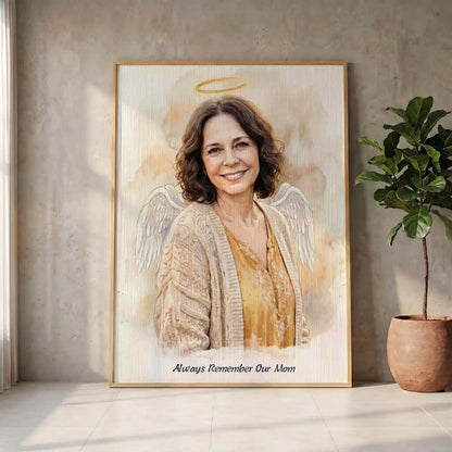 Heavenly Presence – Custom Angel Memorial Portrait