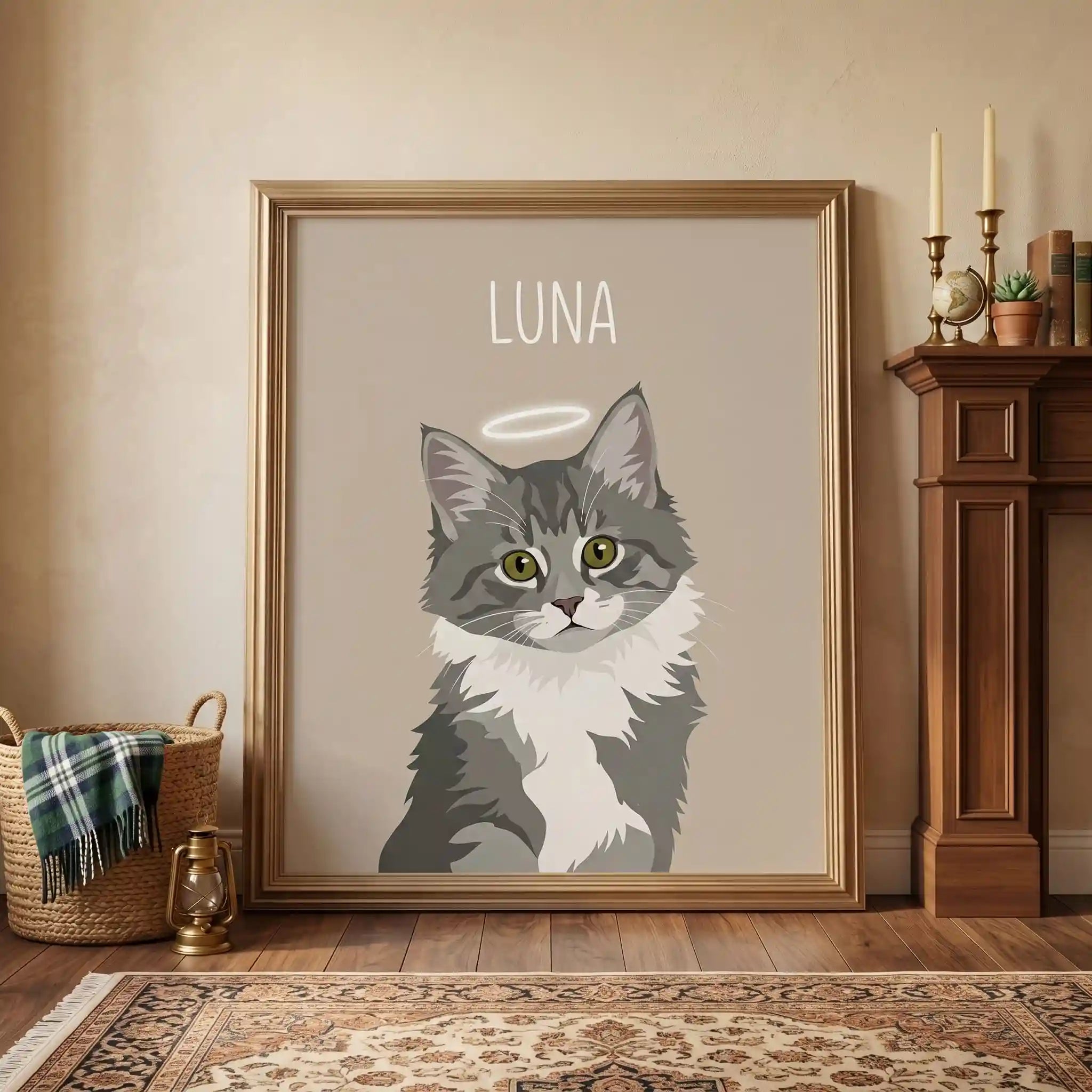 The Modern Aura – Custom Pet Lenticular Portrait