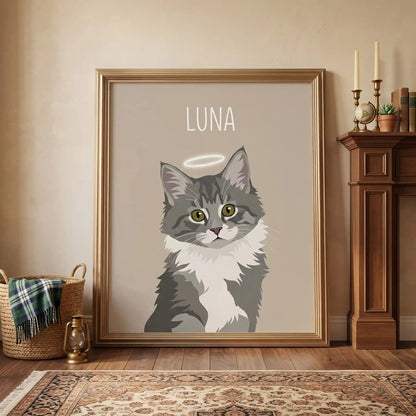 The Modern Aura – Custom Pet Lenticular Portrait