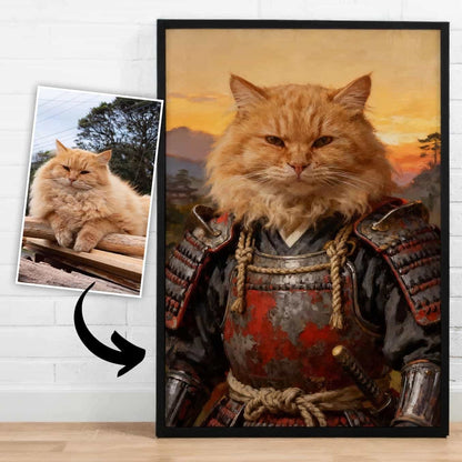 Samurai Spirit – Custom Pet Lenticular Portrait